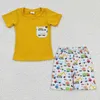 Kläder sätter grossist baby pojke sommar barn korta ärmar fick bomull t-shirts tee småbarn ankor shorts set boutique outfit