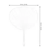 Decoratieve beeldjes Japanse ventilator Uchiwa DIY Kit Handbediend raamwerk voor ambachten (wit)