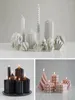 Ferramentas de artesanato 3D em forma de vela molde de silicone geométrico aroma gesso criativo inverno arte ambiente casa ornamento resina epóxi molud 22