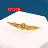 Broşes Klasik Vintage USAF WINGS Askeri Pilot Metal Kartal Rozeti Alaşım Uçak Broşa Pimleri Cosplay Dekorasyonu