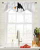 Curtain Basketball Sport Grey Window Valance Kitchen Cafe Short Curtains Living Room Tie-Up