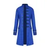 Men's Suits Men Jacket Long Sleeve Trench Coat Single Breasted Mid-length Outwear