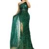 Color Sequin Fairy Long Sleeveless Fashionable Slim Temperament Mid-length Evening Dress for Women Plus Size Dress 240202