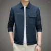 Men's Jackets 2024 Spring And Autumn Polo Collar Jacket Coat Youth Korean Casual Shirt