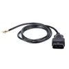 Conector macho de 16 pinos para adaptador de extensão ELM327 Cabo OBD OBDII EOBD ODB2 16 pinos 2 abertura do adaptador