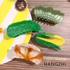 ヘアクリップhangzhiクリエイティブコーングリーンビターゴードグラブグラブクリップ面白いフルーツ野菜サメのパーソナライズされた女性のためのアクセサリー