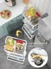 Kitchen Storage Rack Floor To Multi-layer Vegetable Basket Movable Small Cart Supplies