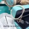 Fashion Luxury necklace designer heart return to pendant jewelry heart shape double-deck chains with pearl necklaces for women party Rose Gold Platinum jewellery
