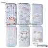 Meisje Schattig Kuromi Melody Mti Functie Bloemenprint Portemonnee Kinderaccessoires Grote Capactiy Tas Kinderen Verjaardagscadeau Drop Delivery Dh0Yl