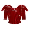 Pyjamas de Noël Ensembles de vêtements pour enfants Vêtements de nuit pour filles Chemise de nuit Garçons Velours à manches longues Pantalons Enfants Salopette Costume de bébé 240122