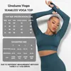 Active Shirts Una Seamless Sports Top Long Sleeve With Finger Cutout Yoga For Fitness Women Push Up Workout Clothes Sportswear Gym