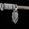 Anhänger Halsketten Hochwertige Vintage Wikinger Schädel Halskette Nordic Herren Edelstahl Odin Valknut Amulett Schmuck Großhandel Kostenlose Post