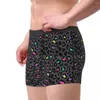 Underpants padrão de vaca roupa interior masculina arco-íris boxer shorts calcinha moda respirável para masculino s-xxl