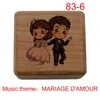 Mariage d 'Amour Music Box 클래식 음악 테마를위한 여자 친구 남자 친구 아내 남편 생일 선물 크리스마스 선물 240118