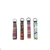 Marble Printed Keychains Fashion Wristband Keychain Neoprene Key Ring Wristlet Leopard Serape Sunflower Mti Colors Fob Drop Delivery Dhv8W