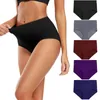 Women's Panties Molasus Seamless Cotton Plus Size High Waist Panty Solid Color Full Coverage Ladies Briefs Set Girls Underwear