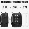 Bange Seyahat Backpack Erkekler Business Backpack Okulu Genişletilebilir USB Çantası Büyük Kapasite 17.3 Dizüstü Bilgisayar Su Geçirmez Moda Sırt Çantası 240126