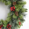 Decorative Flowers Christmas Advent Wreath Lighting Holiday Art Festival Theme Multifunctional For Door Window Fireplace