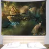 Tapestries Boho Room Decor Large Wall Cloth Sheet Curtains Steampunk Tapestry