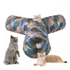 Jouets pour chats Jouets pour chats Tunnel pliable pour animaux de compagnie Kitty Formation Jouet amusant interactif pour chiot Chaton Jouer Tube Drop Livraison Dhric