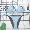 Kvinnors bikinis baddräkt designer kvinna tvådelar bikini brev baddräkter badkläder strand kvinnor baddräkter trepunkt 1963