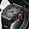 Pagani Design Men Watch Luxury Quartz Watch For Men Skeleton Dial Chronograph 100M Waterproof Rectangle Sapphire glass 240129