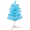 Decorações de Natal 45cm Azul Rosa Verde Árvore Nua Bonito Mini Estilo Nórdico Pvc Material Simulação