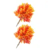 装飾的な花2 PCSシミュレートされたメープルの木の形をした装飾ガーデンモデルフラワーポットの装飾装飾マイクロランドスケープ装飾