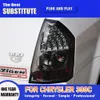 Conjunto de luz trasera de coche, señal de giro tipo Streamer dinámica para Chrysler 300C, luz trasera LED 05-10, luces de marcha atrás para freno y estacionamiento