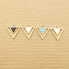 Charms 10pcs 17x19mm Enamel Triangle Charm For Jewelry Making Earring Pendant Bracelet Necklace Craft Accessories Diy Findings