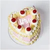 Altri articoli per feste per eventi Articoli per feste Cuore Amore Cake Topper Oro acrilico a forma di cuore Cupcake nuziale Regalo di San Valentino Desse Dhcld