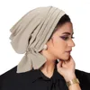 Ubranie etniczne moda aksamitne marszki kobiety chemo kapiuma muzułmańska hidżab head chusta maska ​​czapka fryzura czapka bandanasband turbante mujer