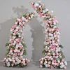 Decoratieve bloemen Roze Oxhorn Rek Bloemkunst Bruiloft Welkom Arrangement Decoratie Boog Achtergrond Frame Activiteit Fase Ra