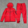 New Season Men Tech Fleece Kid Two-piece with Tracksuit Splicing Zipper Four Seasons Sportswear Leisure Solid Color Tracksui