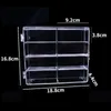 8 Grid 1 64 Car Model Toy Storage Box Domeka Dustproof Doll Handmade Transparent Acrylic Display 240125