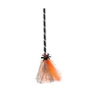 Party Decoration Halloween Witch Broom Purple Orange Green For Masquerade Cosplay Costume Accessories Kid Toy Gift