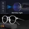 Ultraleichte Retro Runde Anti Blaues Licht Pochrome Lesebrille Für Männer Computer Presbyopie Brillen Frauen 240201