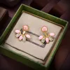 Boucles d'oreilles de créateur à la mode, couleur diamant, clous de perles de styliste haut de gamme, bijoux, meilleur cadeau pour femmes