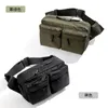 Japanese Style Fashion Fanny Pack Casual Nylon Cloth Crossbody Bag Waterproof Men Waist Bag Korean Style Single Shoulder Bag 240130