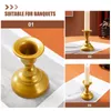 Candle Holders Bathroom Decorations Iron Holder Pillar Metal Vintage Tall For Candles Table Decorative