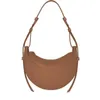 Projektantka Numero Dix Half Moon Paris Women Siodle Torba hobo crossbody jedno ramię Messenger Paris gładkie czarne skórzane torby