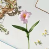 Dekorativa blommor realistiska tulpan utsökta hantverk tulpaner Nordisk stil faux silkesblommor arrangemang för bröllopsrum