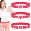 Belts Fashion Kids Elastic Dress Decoration Waistband Heart Buckle Belt Waist