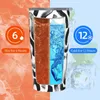 Tumblers Black Stripe Line Tumbler Abstract Cold and Water Bottle Leakproof Stainless Steel Thermal Cups Graphic Travel Mugs Cup