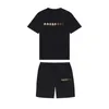 Designer Mens T-shirts Survêtements Trapstar Track Suit Shorts Femmes Tuta Trapstar Uomo Ensemble Homme Sports d'été Dames Mode Coton Cordon Top Manches Courtes