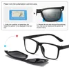 Sunglasses 2202A 2 In 1 Polarized Night Vision Optical Magnetic Clip On Frames Sun Glasses Frame Prescription Eyeglasses