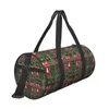 Duffel Bags Saco de Viagem Decoração de Natal Ginásio Árvore Engraçado Esportes de Fim de Semana Grande Yoga Personalizado Bolsa Bonito Fitness Para Masculino Feminino