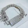 Shenzhen Jewelry Factory Iced Out VVS Diamond Silver Miami Moissanite Jewelry Hip Hop Cuban Link Smyckeshalsband