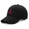Бейсбольные кепки A-Z, двухцветная вышивка букв, черная бейсболка, высококачественный хлопок, модные мужские и женские спортивные козырьки, регулируемые Snapback