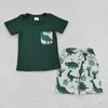 Ensembles de vêtements en gros bébé garçon été enfants manches courtes poche coton t-shirts t-shirt enfant en bas âge canards shorts ensemble boutique tenue